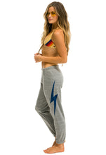 Load image into Gallery viewer, Aviator Nation Bolt Sweatpants in Heather Grey/Navy
