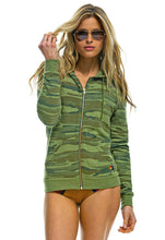 Load image into Gallery viewer, Aviator Nation Bolt Zip Hoodie in Camo