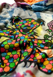 MadeWorn Grateful Dead Dancing Bear Tie Dye Oversized Hoodie