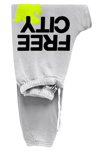 FREE CITY Large Sweatpants in Stardust