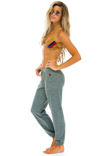 Load image into Gallery viewer, Aviator Nation Women&#39;s Logo Sweatpants in Heather Grey