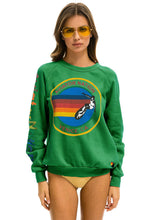 Load image into Gallery viewer, Aviator Nation Unisex Crew Sweatshirt in Kelly Green