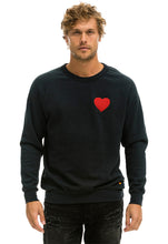 Load image into Gallery viewer, Aviator Nation Heart Embroidery Sweatshirt in Charcoal
