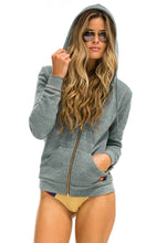 Load image into Gallery viewer, Aviator Nation Bolt Zip Hoodie in Heather Grey