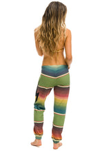 Load image into Gallery viewer, Aviator Nation Serape Bolt Stitch Sweatpants in Jungle Green