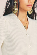 Load image into Gallery viewer, LoveShackFancy Avignon Cropped Cardigan in Cream