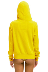 AVIATOR NATION NINJA UNISEX PULLOVER HOODIE IN LEMON
