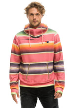 Load image into Gallery viewer, Aviator Nation Serape Ninja Pullover Hoodie in Pink
