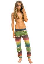 Load image into Gallery viewer, Aviator Nation Serape Bolt Stitch Sweatpants in Jungle Green