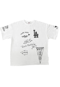 Maybe Crazy LA Oversized Unisex Tee in White