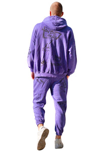 Maybe Crazy LA Unisex Hoodie in Purple