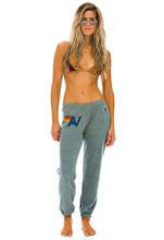 Load image into Gallery viewer, Aviator Nation Women&#39;s Logo Sweatpants in Heather Grey