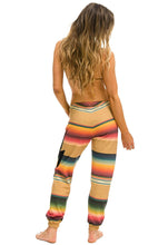 Load image into Gallery viewer, Aviator Nation Serape Bolt Stitch Sweatpants in Light Khaki