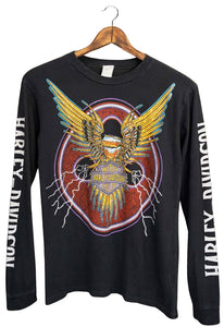 MadeWorn Harley Davidson Lightning Unisex Long Sleeve Tee