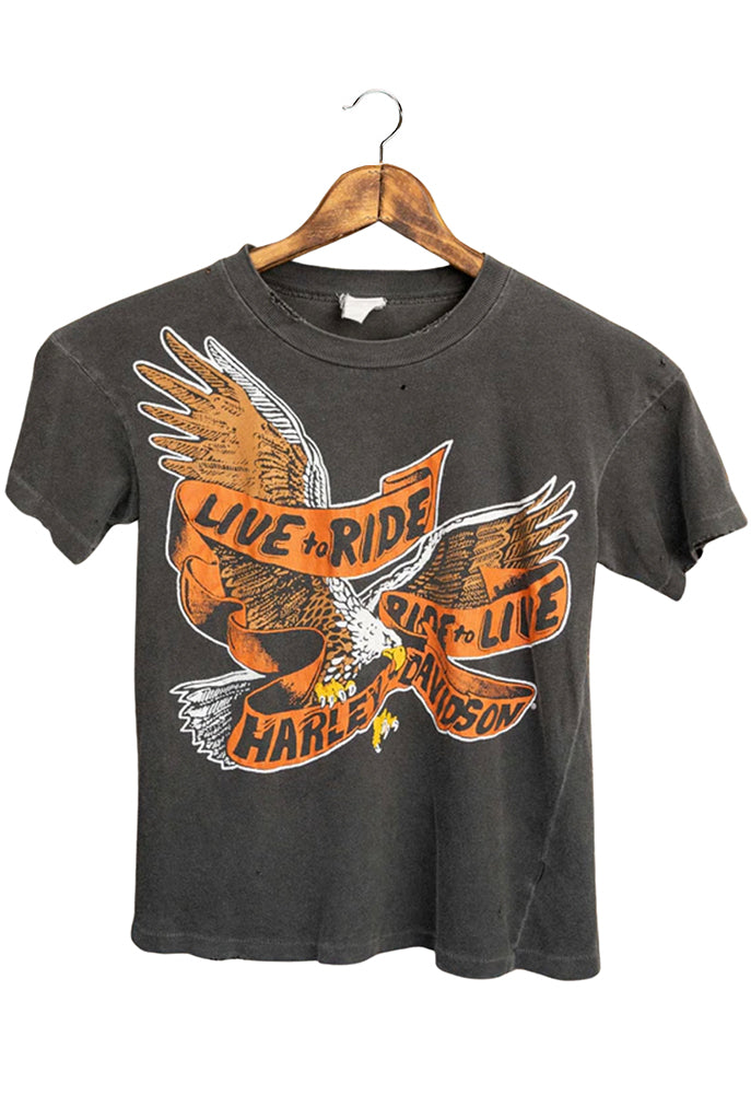 MadeWorn Harley Davidson Ride to Live Unisex Cropped Tee