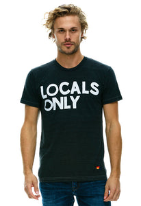 Aviator Nation Locals Only Tee in Charcoal