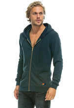 Load image into Gallery viewer, Aviator Nation Bolt Zip Hoodie in Charcoal