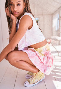 LoveShackFancy Landen Mini Skirt