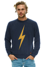Load image into Gallery viewer, Aviator Nation Bolt Crew Sweatshirt in Navy