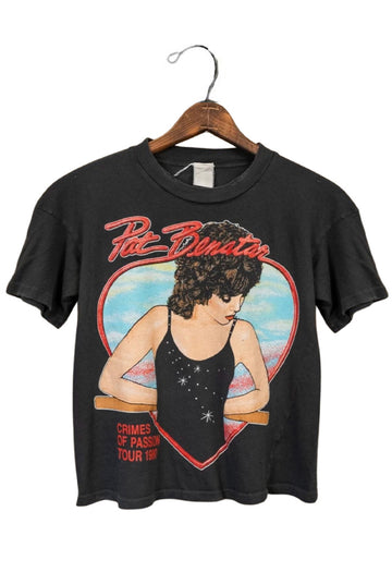 Madeworn Pat Benatar Crimes of Passion Cropped Tee