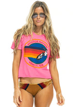 Load image into Gallery viewer, Aviator Nation Signature Boyfriend Tee in Neon Pink
