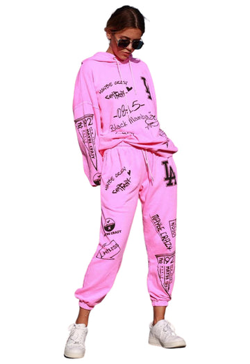 Maybe Crazy LA Unisex Sweatpants in Pink
