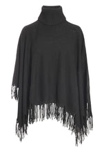 Load image into Gallery viewer, Minnie Rose Cashmere Fringe Poncho