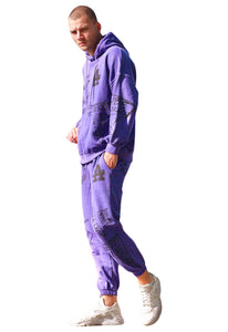 Maybe Crazy LA Unisex Sweatpants in Purple