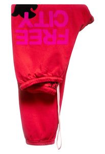 FREE CITY Large Sweatpant in Redlight