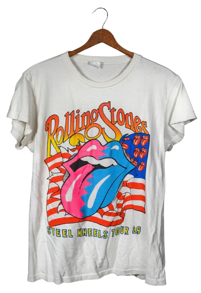 【良フェード】 90s the rolling stones Tshirt 90s The Rolling Stones Tシャツ ブラック フェード L