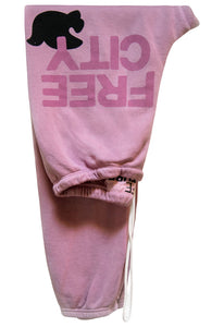 FREE CITY Super Fluff Lux OG Sweatpant in Rose Water Splash