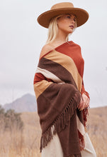 Load image into Gallery viewer, Minnie Rose Cashmere Fringe Ruana