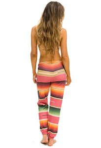 Aviator Nation Serape Bolt Stitch Sweatpants in Pink