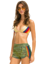Load image into Gallery viewer, Aviator Nation 5 Stripe Jogger Shorts in Camo