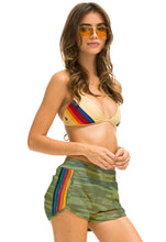 Load image into Gallery viewer, Aviator Nation 5 Stripe Jogger Shorts in Camo