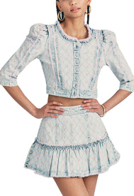 LoveShackFancy Tonda Mini Skirt