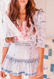 LoveShackFancy Tonda Mini Skirt