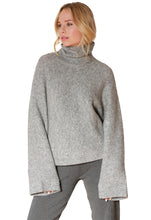 Load image into Gallery viewer, Minnie Rose Cuddle Ribbed Turtleneck Sweater
