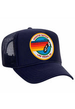 Load image into Gallery viewer, Aviator Nation Signature Vintage Low Rise Trucker Hat in Navy