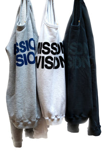 FREE CITY Mission Vision Supervintage Raglan in Heather Lux