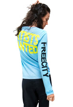 Load image into Gallery viewer, FREE CITY Artists Wanted Long Sleeve Tee in Snoopy Blue