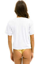 Load image into Gallery viewer, Aviator Nation Smiley Boyfriend Tee in White