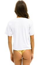 Load image into Gallery viewer, Aviator Nation Smiley Boyfriend Tee in White