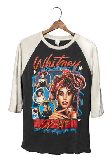 Madeworn Whitney Houston So Emotional Unisex Raglan