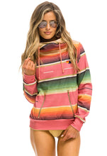 Load image into Gallery viewer, Aviator Nation Serape Ninja Pullover Hoodie in Pink