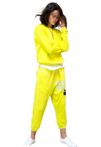 FREE CITY Large Sunfades Pocket Sweatpants in Yellow