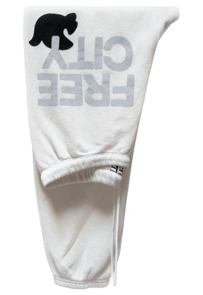 Free city on sale white sweatpants